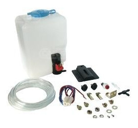 Kit limpiador de parabrizas 12V y depósito de 1,2 litros