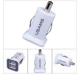 Mini chargeur allume-cigare 5V/2.1A, 2 ports USB