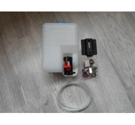Kit limpiador de parabrizas 12V y depósito de 1,2 litros
