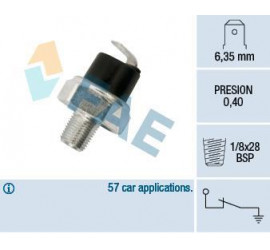 Oil pressure switch 0.4 bar 1 / 8x28 BSP
