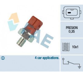 Oil pressure switch 0.35 bar M10 x 1