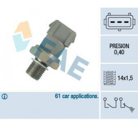 Oil pressure switch 0.4 bar M14x1.5