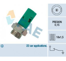 Oil pressure switch 0.15 bar M18 x 1.5