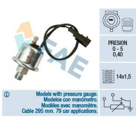 Transmetteur / sonde de pression d'huile 0.4 bar M14 x 1.5