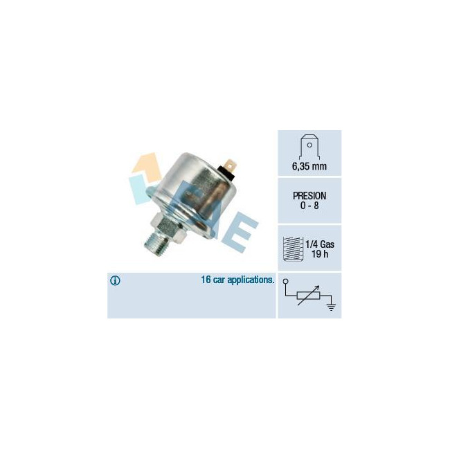 Transmitter / Öldrucksensor 1/4 Gas 19 Uhr