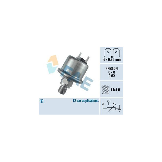 Transmitter / Öldrucksensor 0,6 bar M14 x 1,5