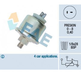 Transmetteur de pression d'huile 0.4 bar 1/8x28 BSP