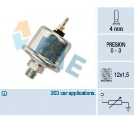 Transmetteur / sonde de pression d'huile M12 x 1.5
