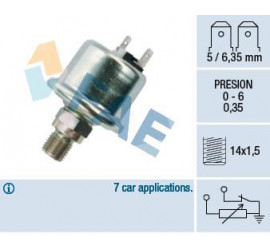 Transmetteur / sonde de pression d'huile 0.6 bar M10 x 1.5