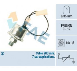 Transmetteur / sonde de pression d'huile M14 x 1.5