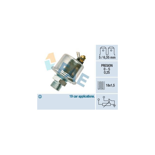Transmitter / Öldrucksensor 0,25 bar M18 x 1,5