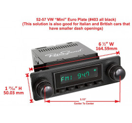Facade small radio RetroSound Black