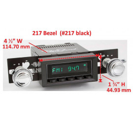 black car radio adapter RetroSound GM wide