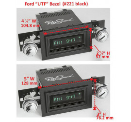 Ford Autoradio Adapter universal schwarz RetroSound