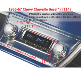 Adaptateur autoradio Rétrosound Chevrolet Chevelle 1966/67