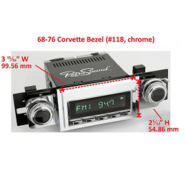 car radio adapter RetroSound Chevrolet Corvette Chrome 1968/76