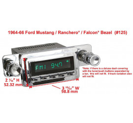 car radio adapter RetroSound Ford Mustang 1964-1966