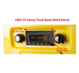 car radio adapter RetroSound black GM Truck 1967-1972