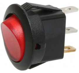Switch mini lever ON-OFF red LED