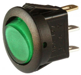 Interruptor de palanca mini ON-OFF LED rojo