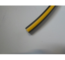 Fil PVC d'allumage revêtement jaune et noir
