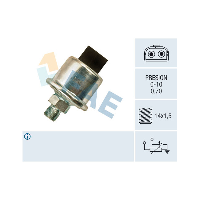 Transmetteur / sonde de pression d'huile M14 x 1.5