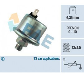 Transmetteur / sonde de pression d'huile Renault Truck 12 x 1.5