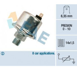 Transmetteur / sonde de pression d'huile Renault / Pegaso 14 x 1.5