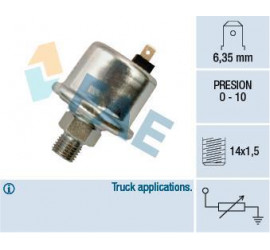 Transmetteur / sonde de pression d'huile Renault Truck 14 x 1.5