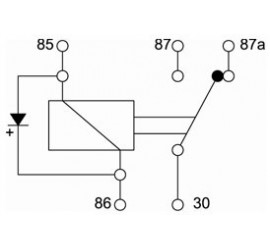 Relais inverseur 12V 30/40A avec diode