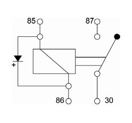 Relais 12V 30A avec diode