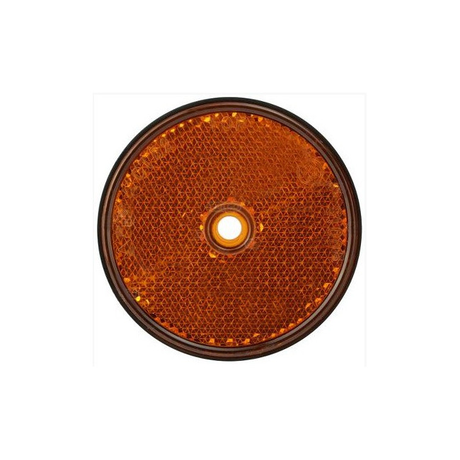 Reflector round orange 60mm