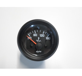 oil temperature gauge 12V black background