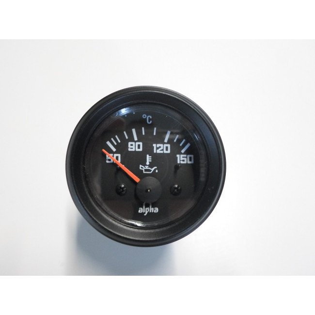 oil temperature gauge 12V black background