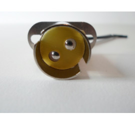 Porte ampoule type BAY15D avec fil et platine de fixation