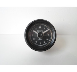 Clock 6 V und 12 V Schwarzer Hintergrund Weiß Nadel