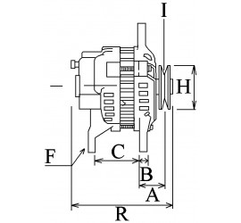 Generator 45Amp Fiat, Lancia, Seat