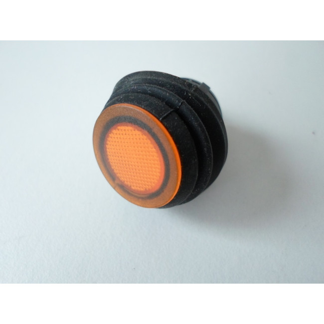 Mini interrupteur illuminé orange étanche IP66 ON-OFF