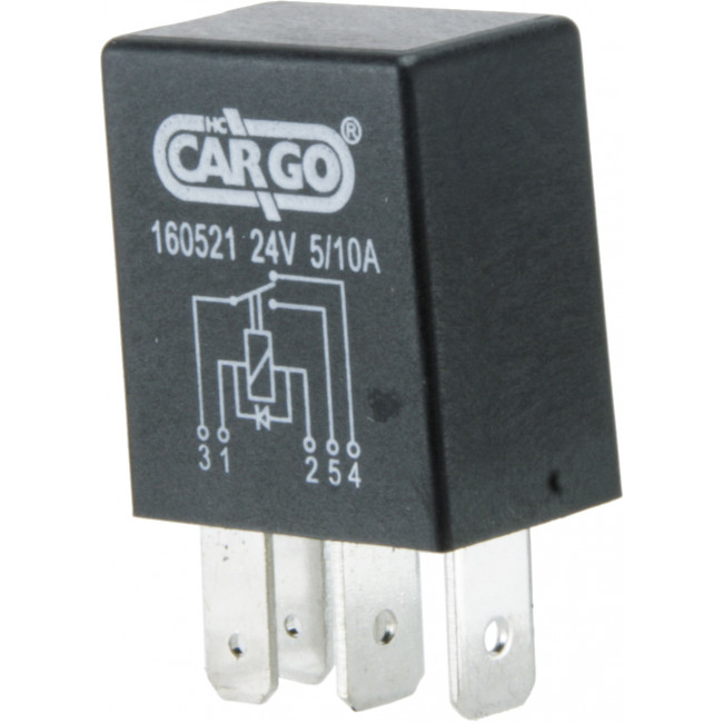 Micro relais 24V 5/10A - 5 bornes