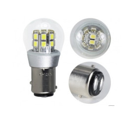 Ampoule LED BAY15D P21/5W blanche 6/12V