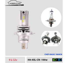 Ampoule à LED H4 12V Code/Phare