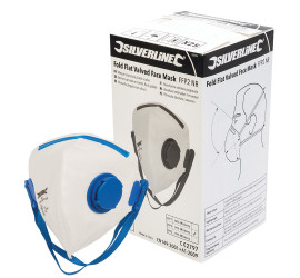 Masques respiratoires pliables à valve FFP2 NR, présentoir 25 pcs