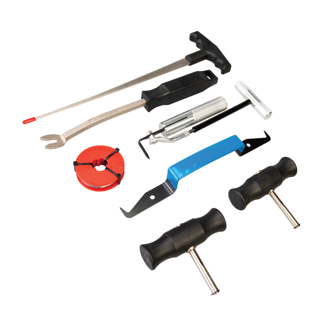Kit d'outils pour le démontage de pare-brise, 7 pcs