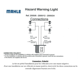 Kit hazard lights