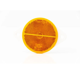 Catadioptre rond 78mm orange Fixation par 2 vis
