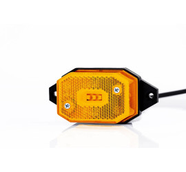 Feu de gabarit LED orange Fixation à plat / support court