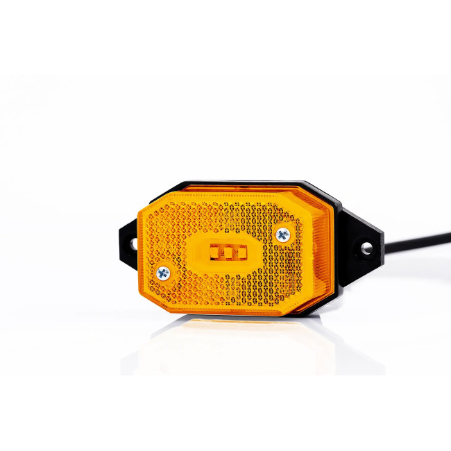 Feu de gabarit LED orange Fixation à plat / support court