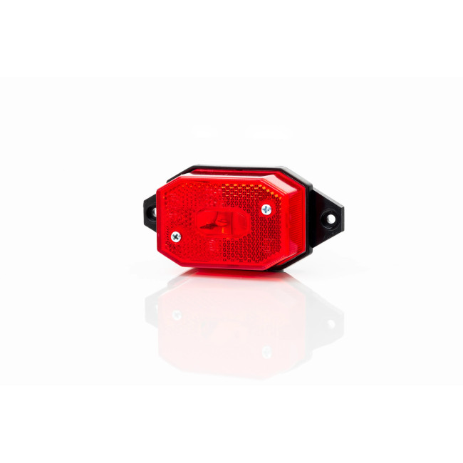 Feu de gabarit LED rouge Fixation à plat / support court
