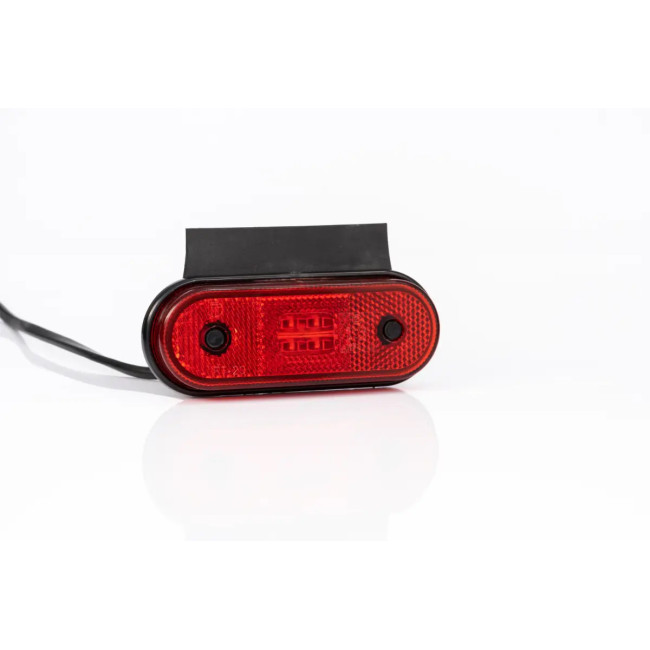 Feu de gabarit LED rouge Connecteur 2x1,50mm² / fix. À 90°