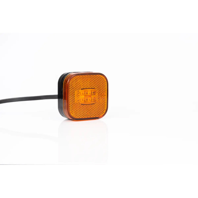 Feu de gabarit LED carré orange Câble 2x0,75mm²
